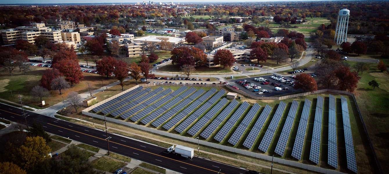 topeka va solar panels drone