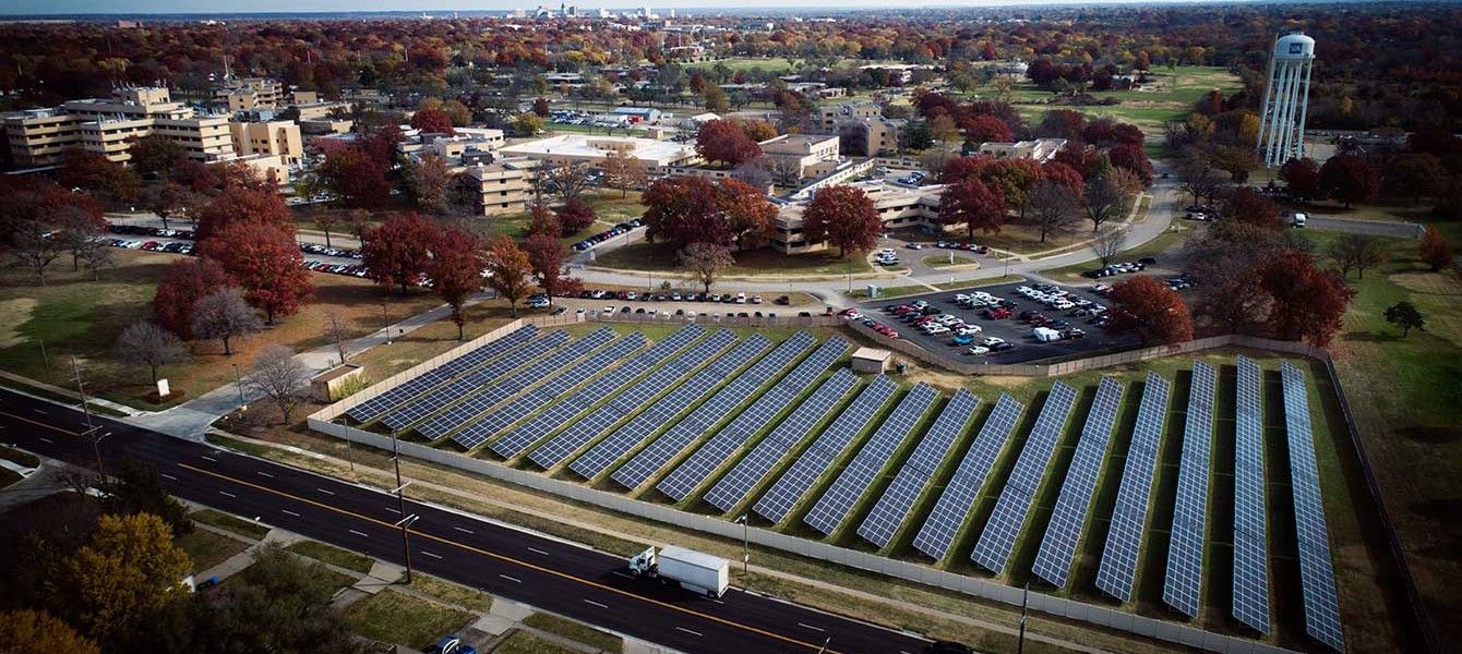 topeka va solar panels panorama